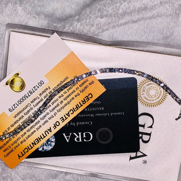 GRA Certified VVS Moissanite Diamond Tennis Bracelet 6 carats Pass Diamond Test - Picture 4 of 6